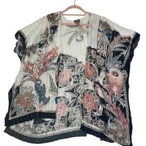 Chico’s Boho‎ Floral Kimono Cardigan – One Size